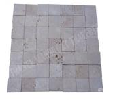 Travertin Classique Clair Pavé 10x10 cm REF 2783
