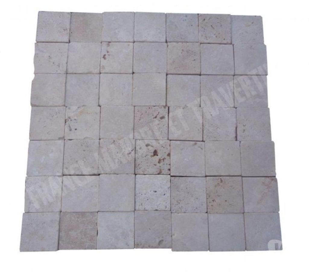  Var Forcalqueiret - 83136 - Photos Vivastreet Travertin Classique Clair Pavé 10x10 cm REF 2783