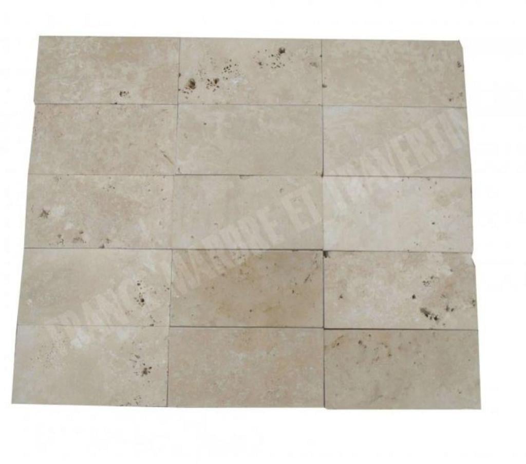  Var Forcalqueiret - 83136 - Photos Vivastreet Travertin Classique Clair Pavé 15x30 cm REF 936