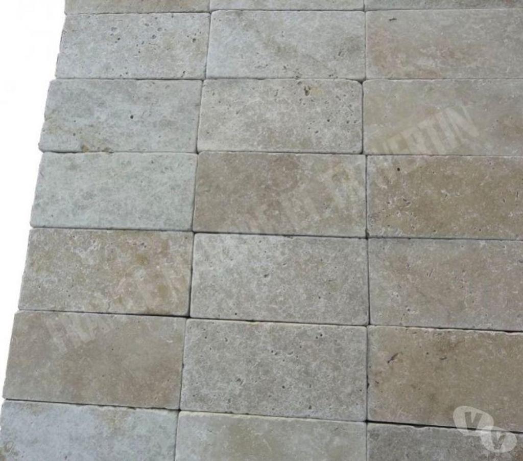  Var Forcalqueiret - 83136 - Photos Vivastreet Travertin Classique Clair Pavé 15x30 cm REF 578