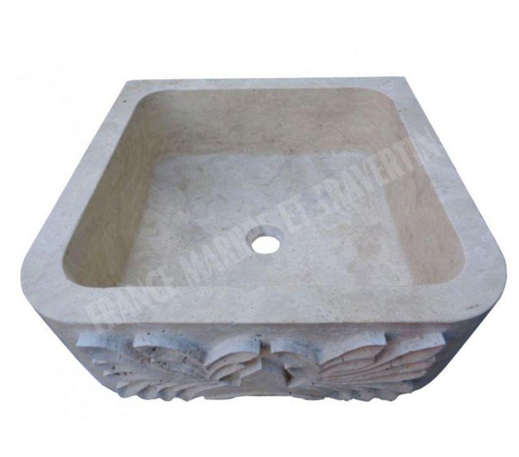 Var Forcalqueiret - 83136 - Photos Vivastreet Travertin Classique Beige Evier avec Motif 50x50 cm REF 1987