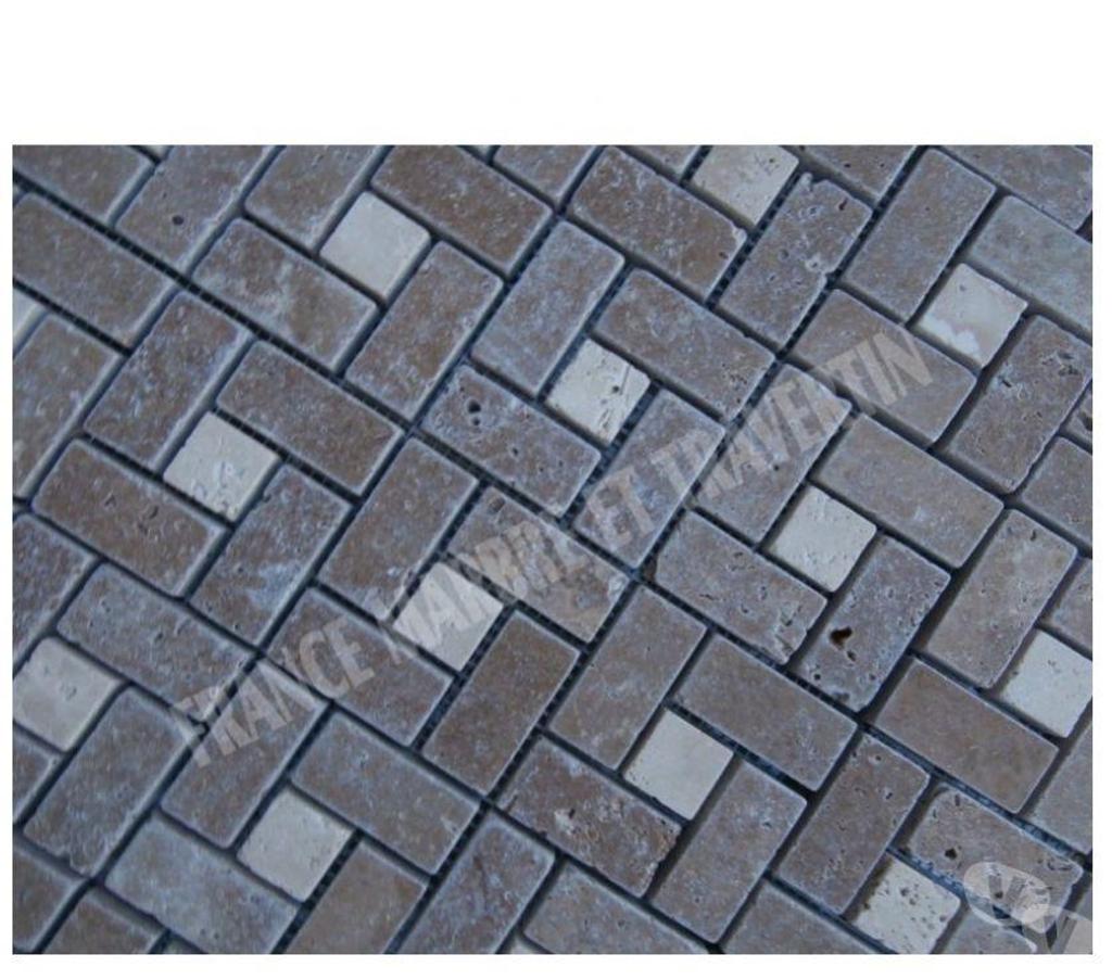 Var Forcalqueiret - 83136 - Photos Vivastreet Travertin Noceb Mosaïque Modèle Grand Target REF 1090