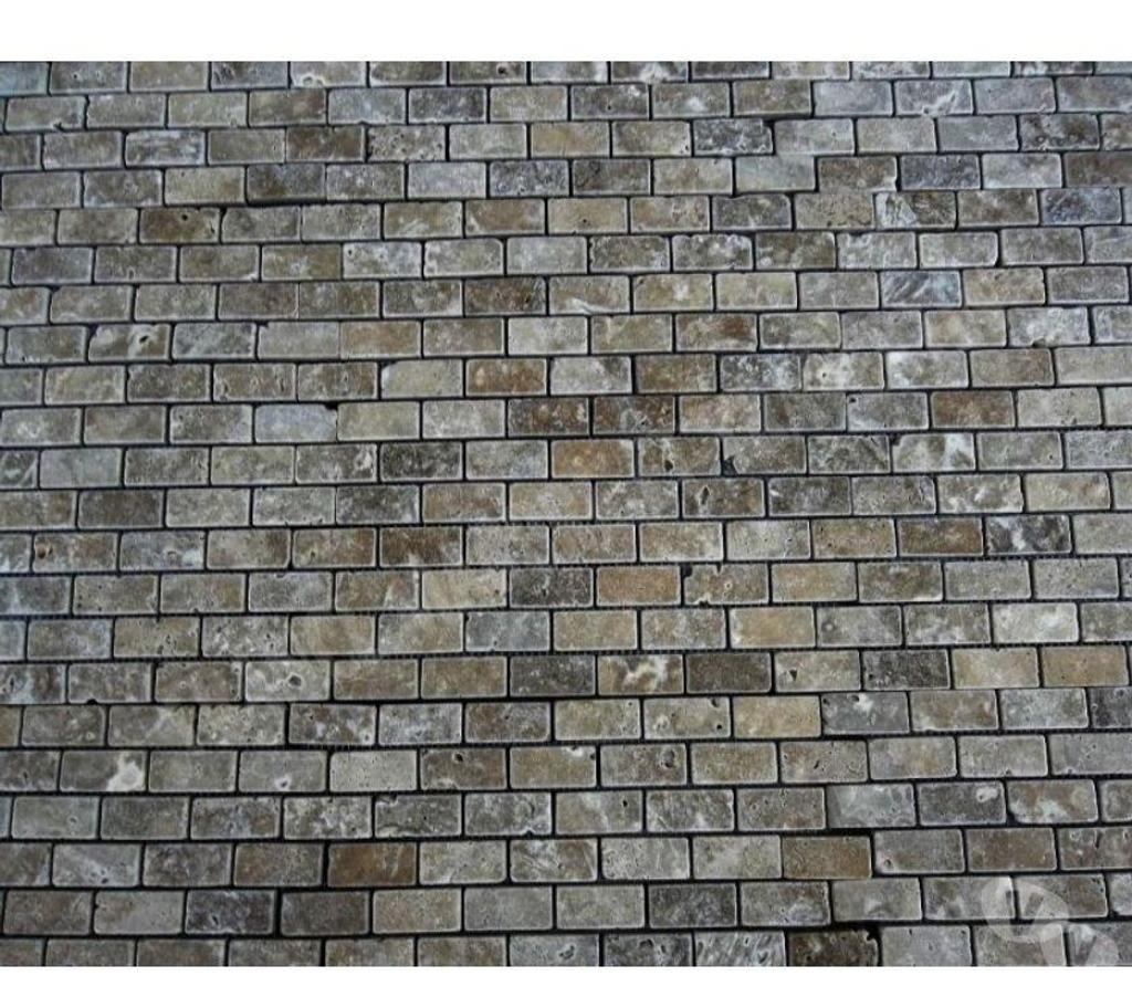 Var Forcalqueiret - 83136 - Photos Vivastreet Travertin Noce Marron Mosaïque 2,3x4,8 cm REF 588
