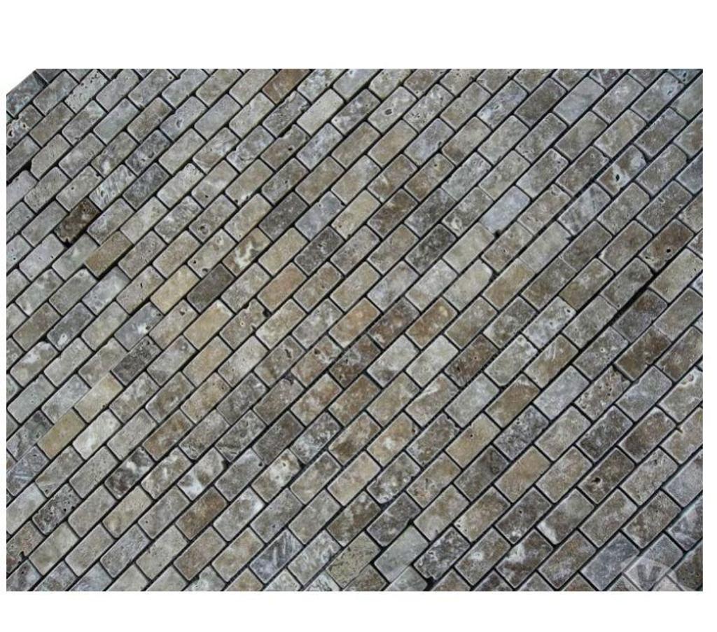 Var Forcalqueiret - 83136 - Photos Vivastreet Travertin Noce Marron Mosaïque 2,3x4,8 cm REF 588