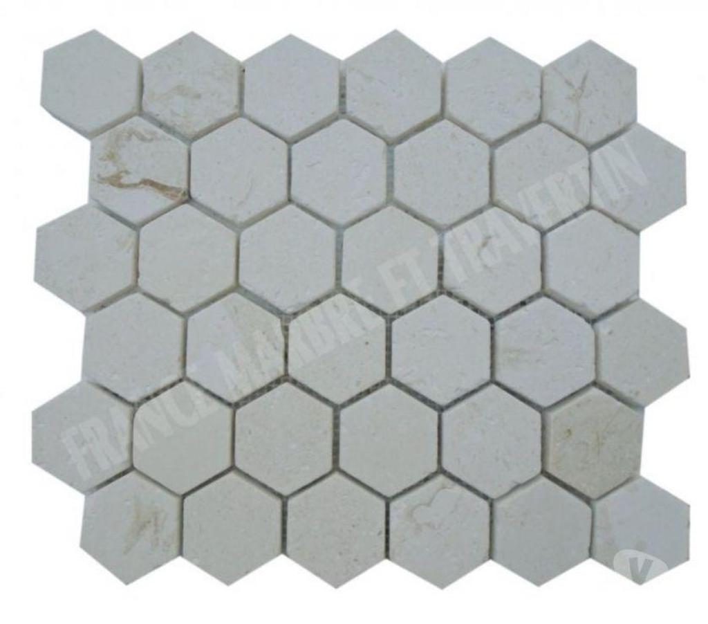 Var Forcalqueiret - 83136 - Photos Vivastreet Calcaire Myra Beige Hexagone Mosaïque REF 3120