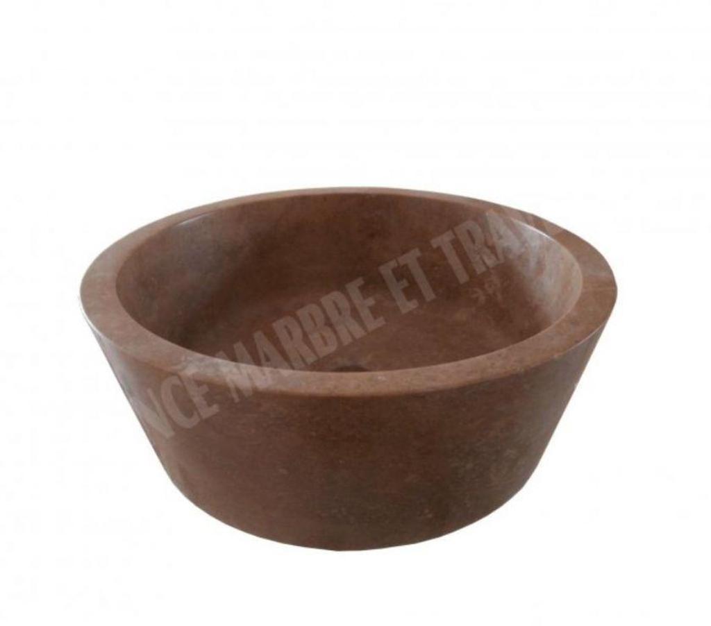  Bouches-du-Rhône Lancon Provence - 13680 - Photos Vivastreet Travertin Noce Marron Vasque Modèle Mi-Conique REF 1119