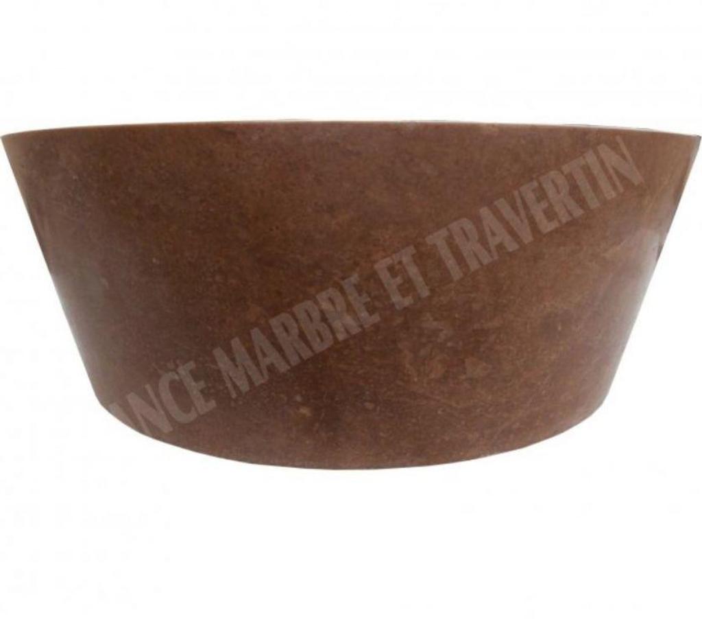  Bouches-du-Rhône Lancon Provence - 13680 - Photos Vivastreet Travertin Noce Marron Vasque Modèle Mi-Conique REF 1119
