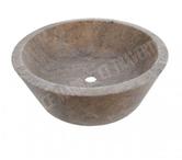 Travertin Silver Gris Vasque Modèle Mi-Conique REF 1112