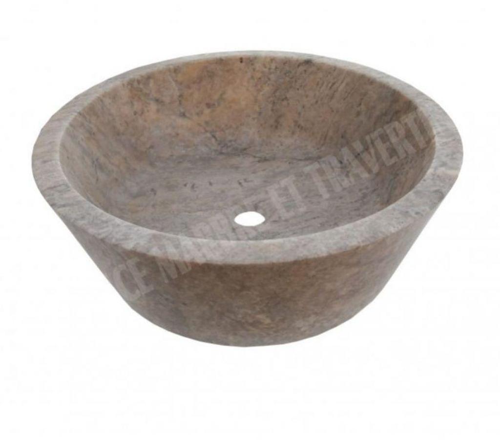 Var Forcalqueiret - 83136 - Photos Vivastreet Travertin Silver Gris Vasque Modèle Mi-Conique REF 1112