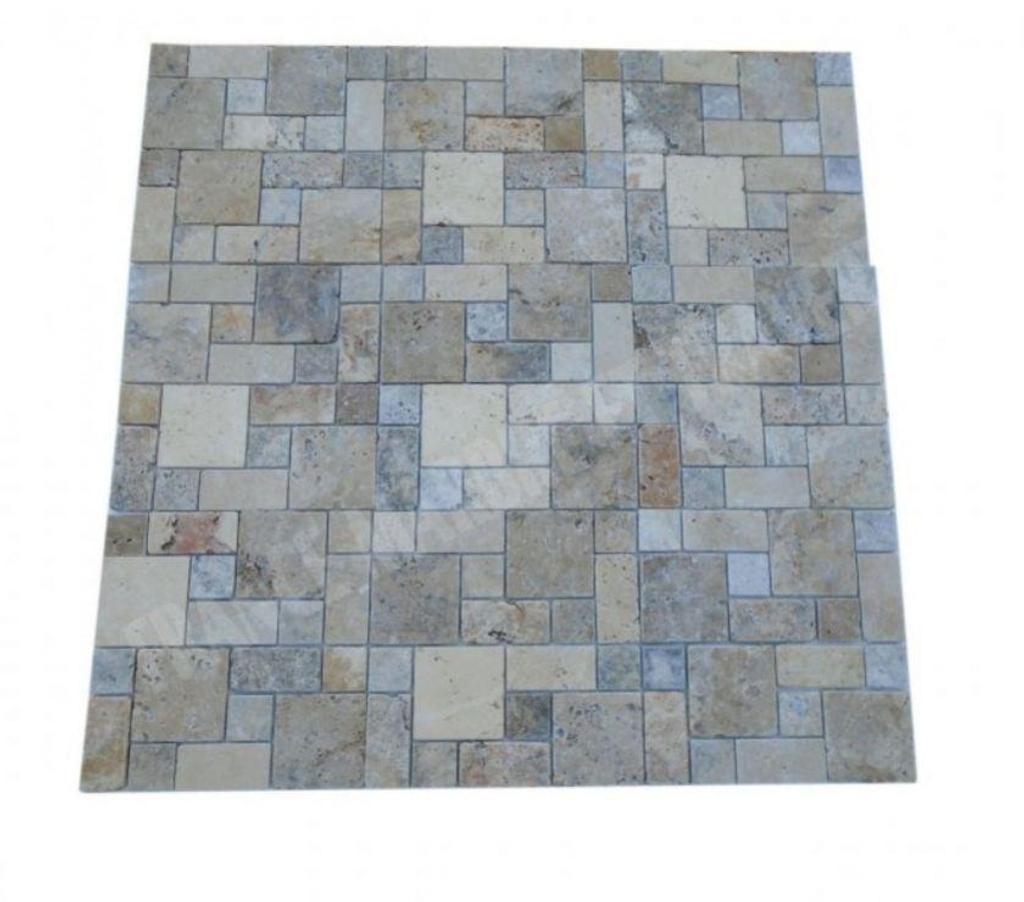  Bouches-du-Rhône Lancon Provence - 13680 - Photos Vivastreet Travertin Mixte Mosaïque 4 Couleur Opus 3 Format REF 3125