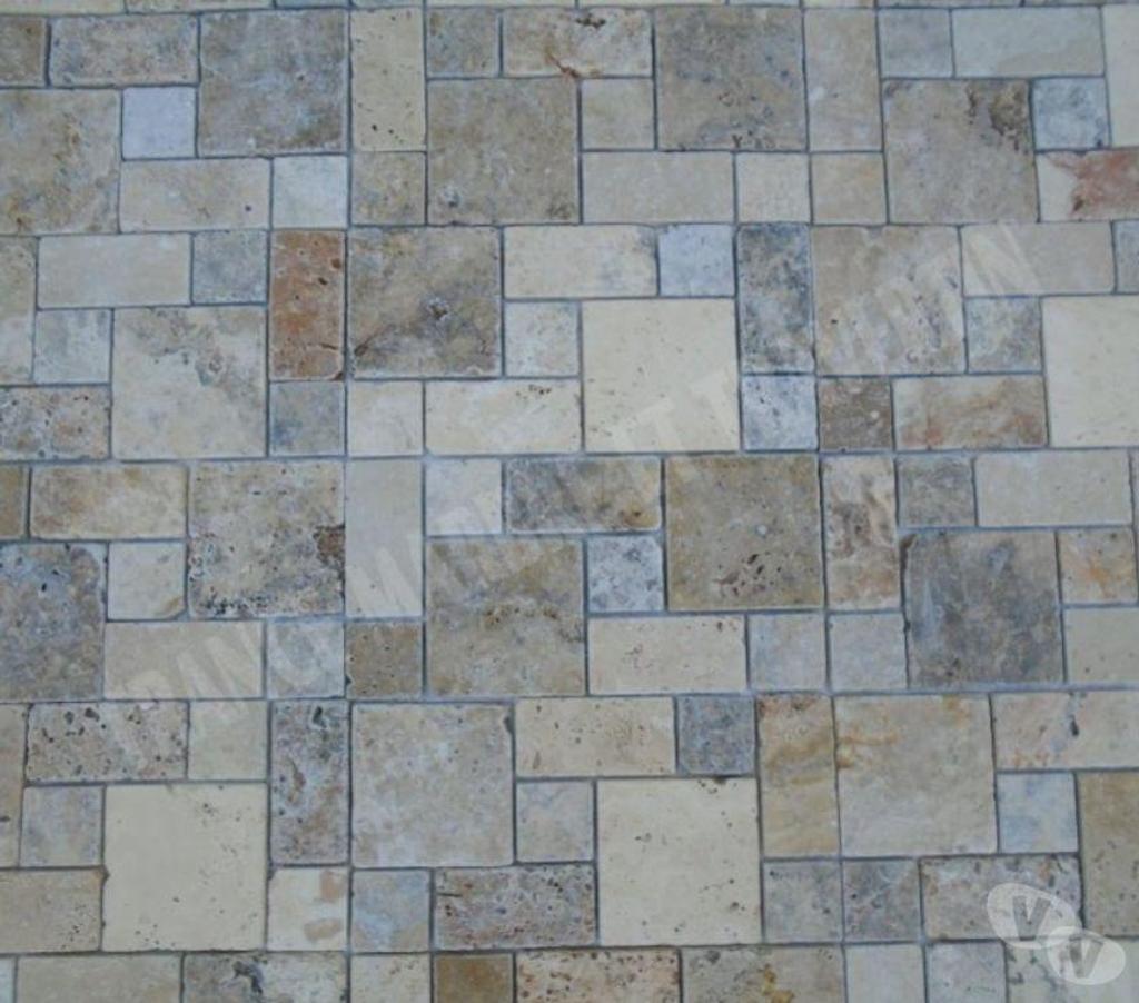  Bouches-du-Rhône Lancon Provence - 13680 - Photos Vivastreet Travertin Mixte Mosaïque 4 Couleur Opus 3 Format REF 3125