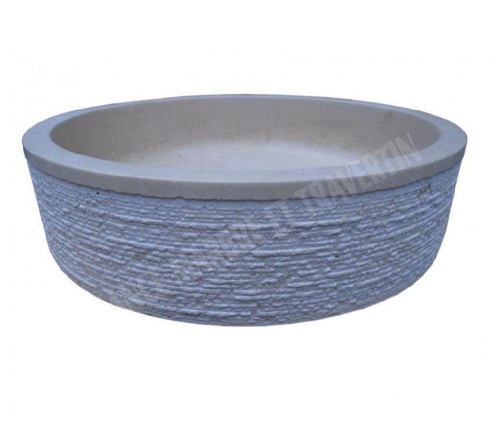  Bouches-du-Rhône Lancon Provence - 13680 - Photos Vivastreet Travertin Clssb Vasque Modèle Cylindre Plat Strié REF 3080