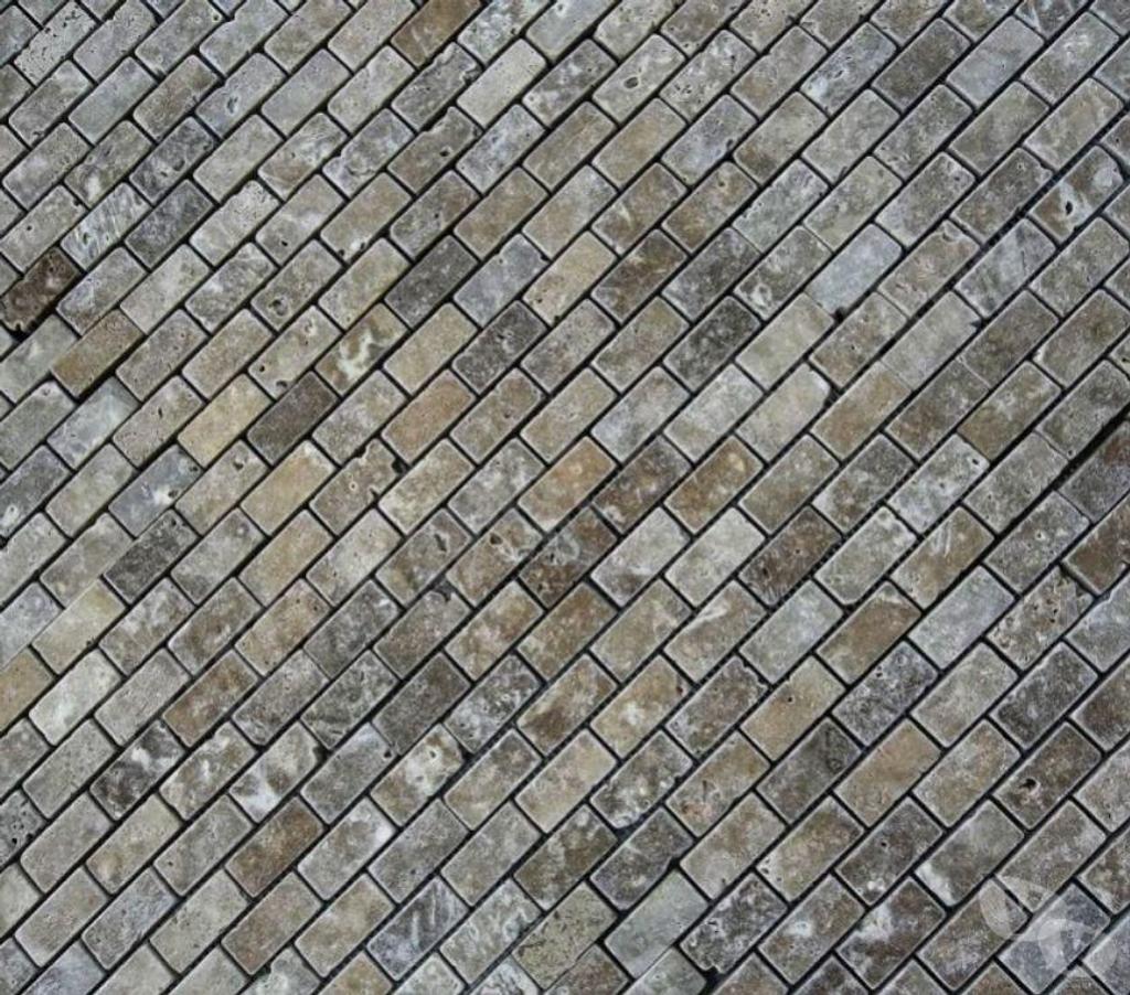  Bouches-du-Rhône Lancon Provence - 13680 - Photos Vivastreet Travertin Noce Marron Mosaïque 2,3x4,8 cm REF 588