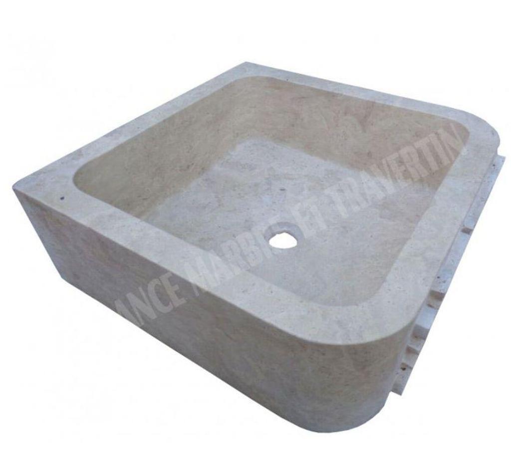  Bouches-du-Rhône Lancon Provence - 13680 - Photos Vivastreet Travertin Classique Beige Evier avec Motif 50x50 cm REF 1987