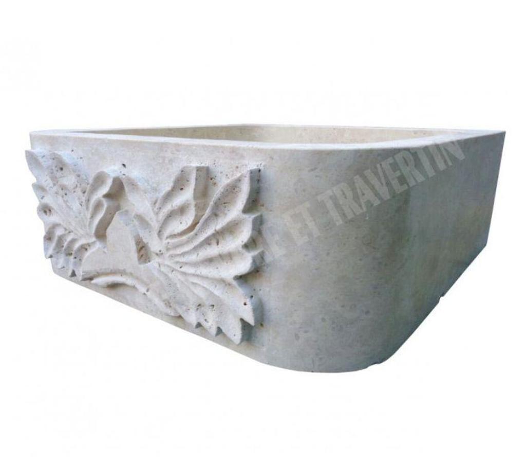  Bouches-du-Rhône Lancon Provence - 13680 - Photos Vivastreet Travertin Classique Beige Evier avec Motif 50x50 cm REF 1987