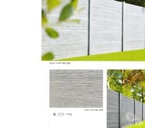 Cloture béton déco pour le jardin. Car port.