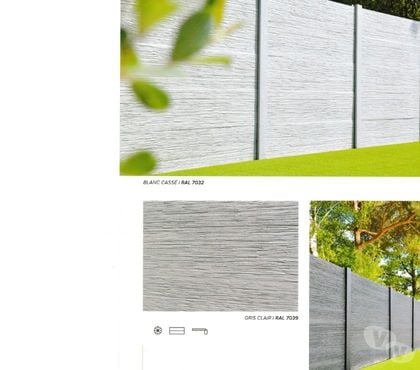 Photos Vivastreet Cloture béton déco pour le jardin. Car port.