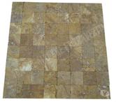 Travertin Jaune Ocre 10x10 cm REF 3078