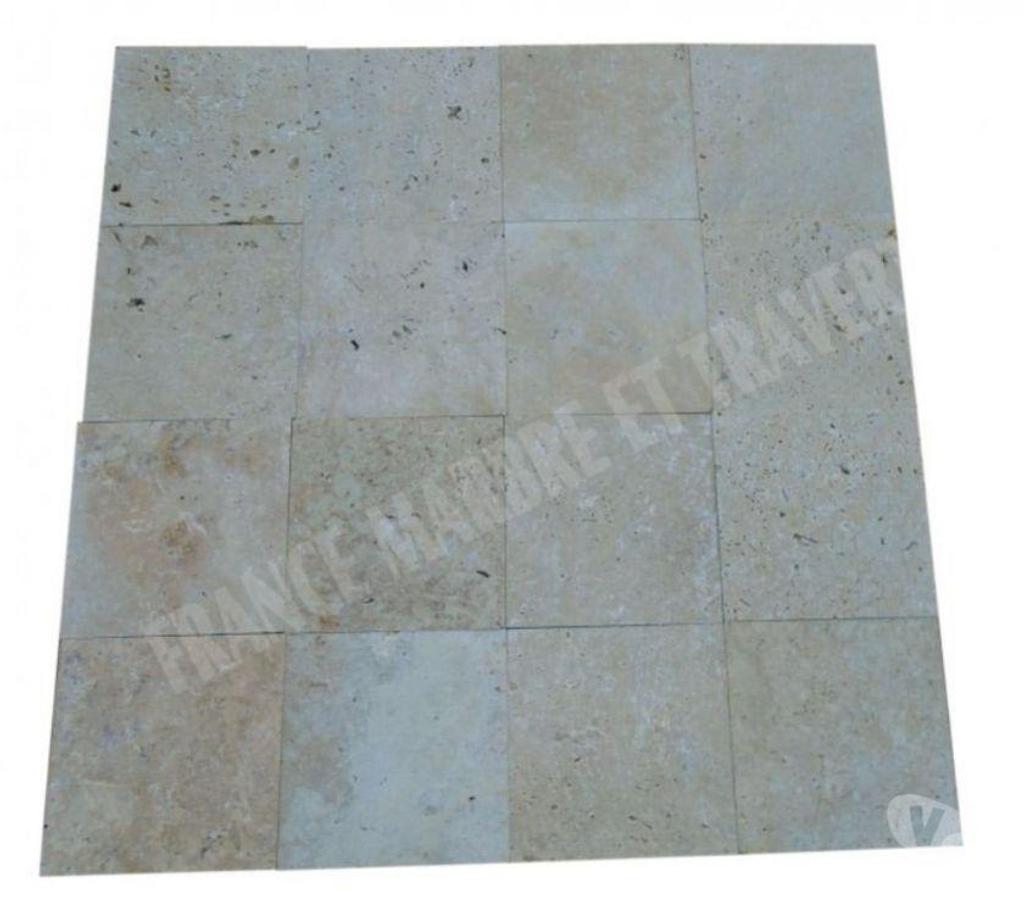  Var Forcalqueiret - 83136 - Photos Vivastreet Travertin Classique Beige 20x20 cm REF 3075