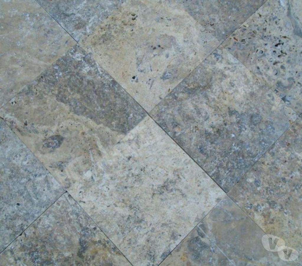  Var Forcalqueiret - 83136 - Photos Vivastreet Travertin Gris Silver 20x20 cm REF 3071