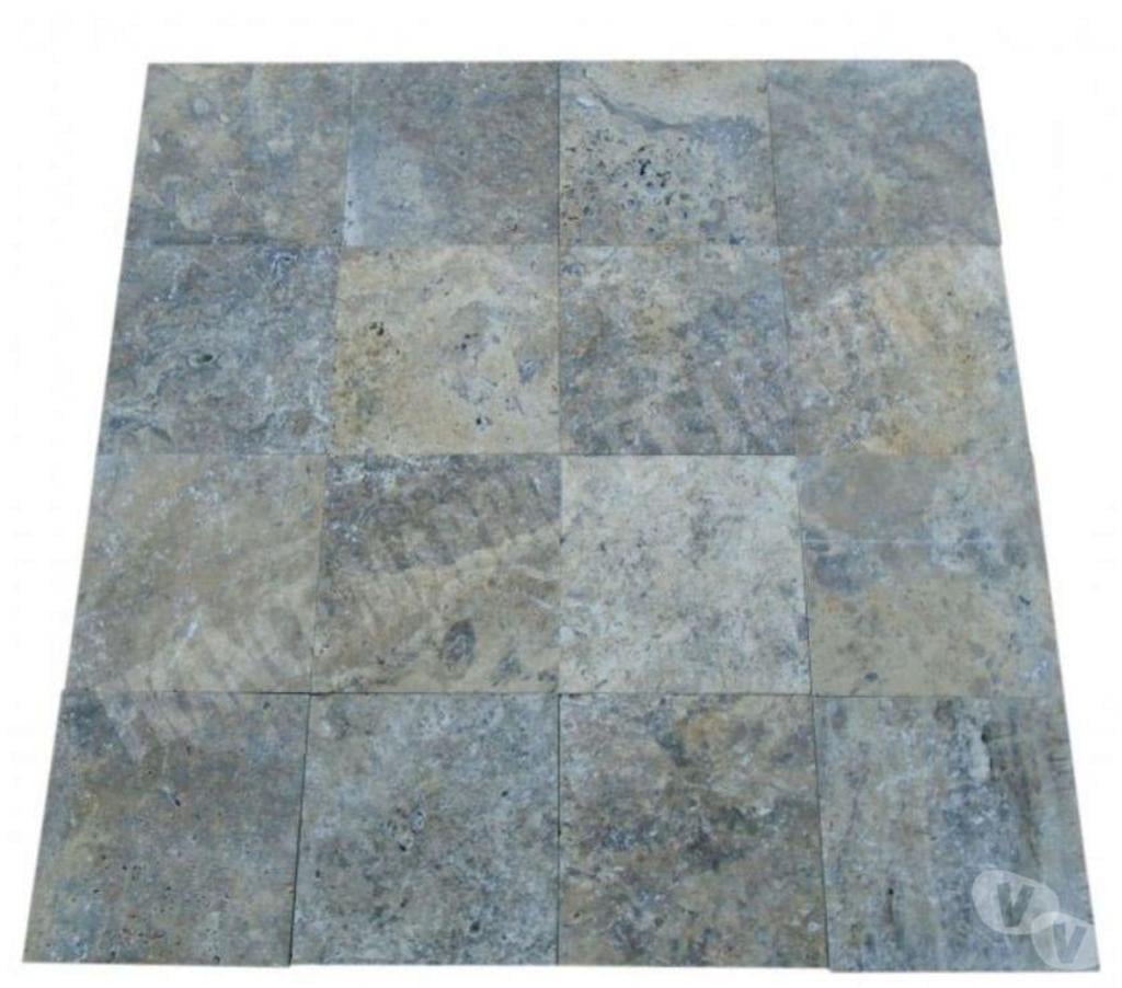  Var Forcalqueiret - 83136 - Photos Vivastreet Travertin Gris Silver 20x20 cm REF 3071