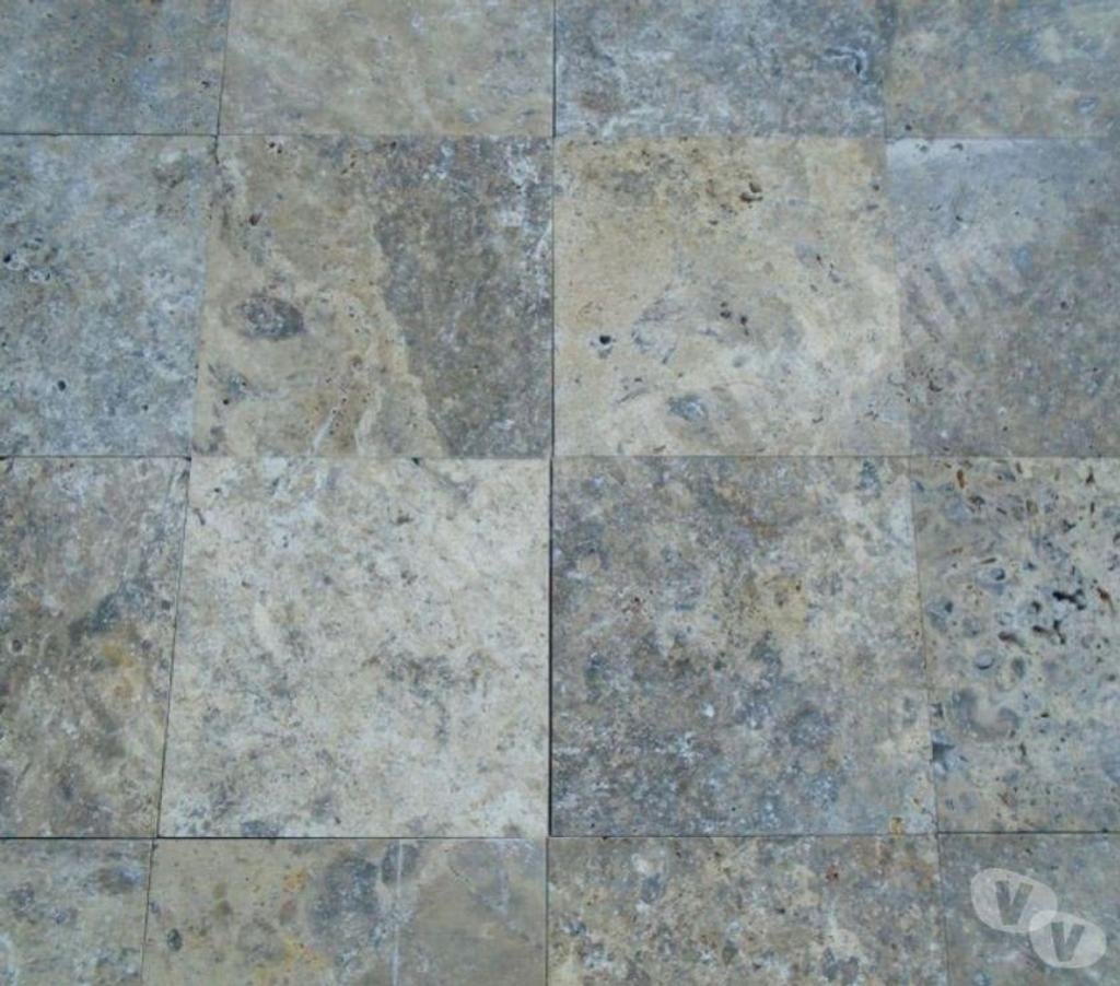  Var Forcalqueiret - 83136 - Photos Vivastreet Travertin Gris Silver 20x20 cm REF 3071