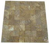 Travertin Jaune Ocre 10x10 cm REF 3078