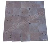 Travertin Noce Marron 20x20 cm REF 1845