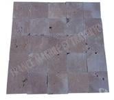 Travertin Noce Marron 20x20 cm REF 1845