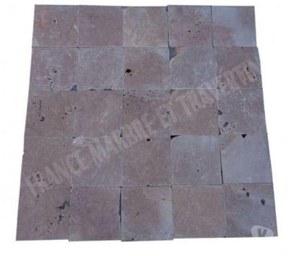 Bricolage - Jardin - Outillage Lancon Provence Bouches-du-Rhône - Photos Vivastreet Travertin Noce Marron 20x20 cm REF 1845