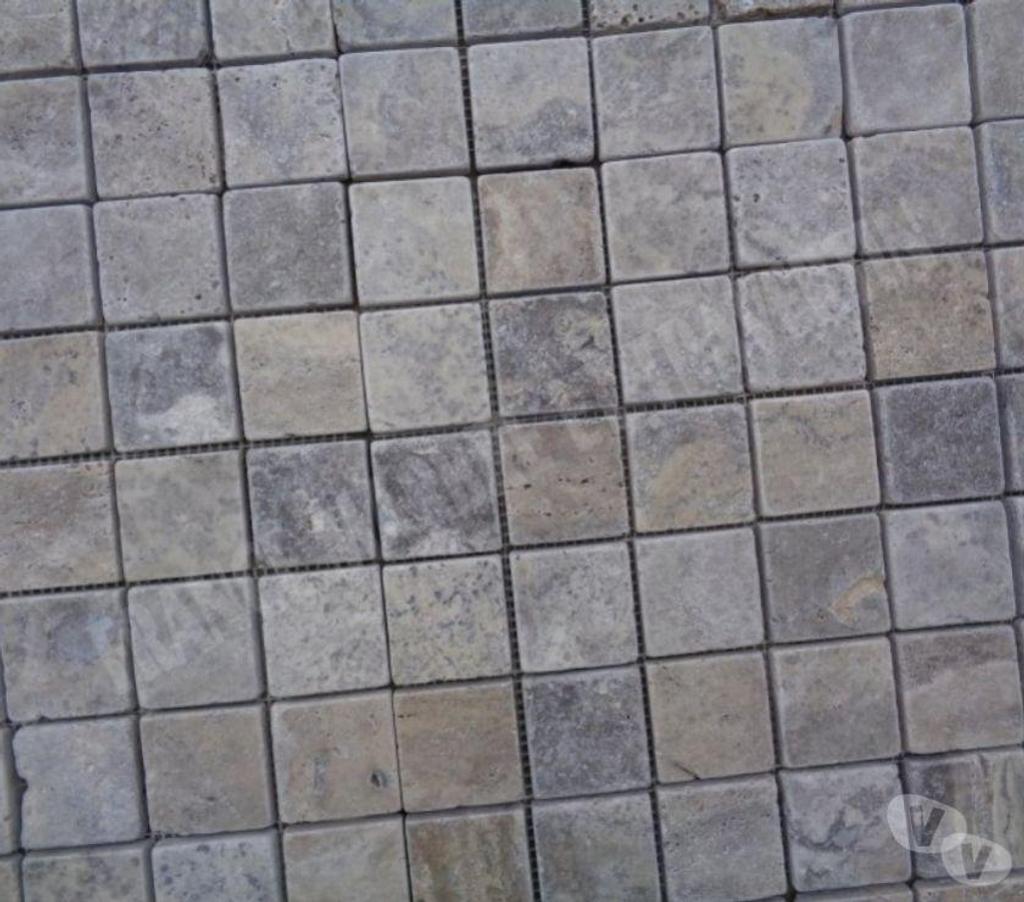  Var Forcalqueiret - 83136 - Photos Vivastreet Travertin Gris Silver Mosaïque 4,8x4,8 cm REF 1294