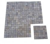 Travertin Gris Silver Mosaïque 4,8x4,8 cm REF 1294