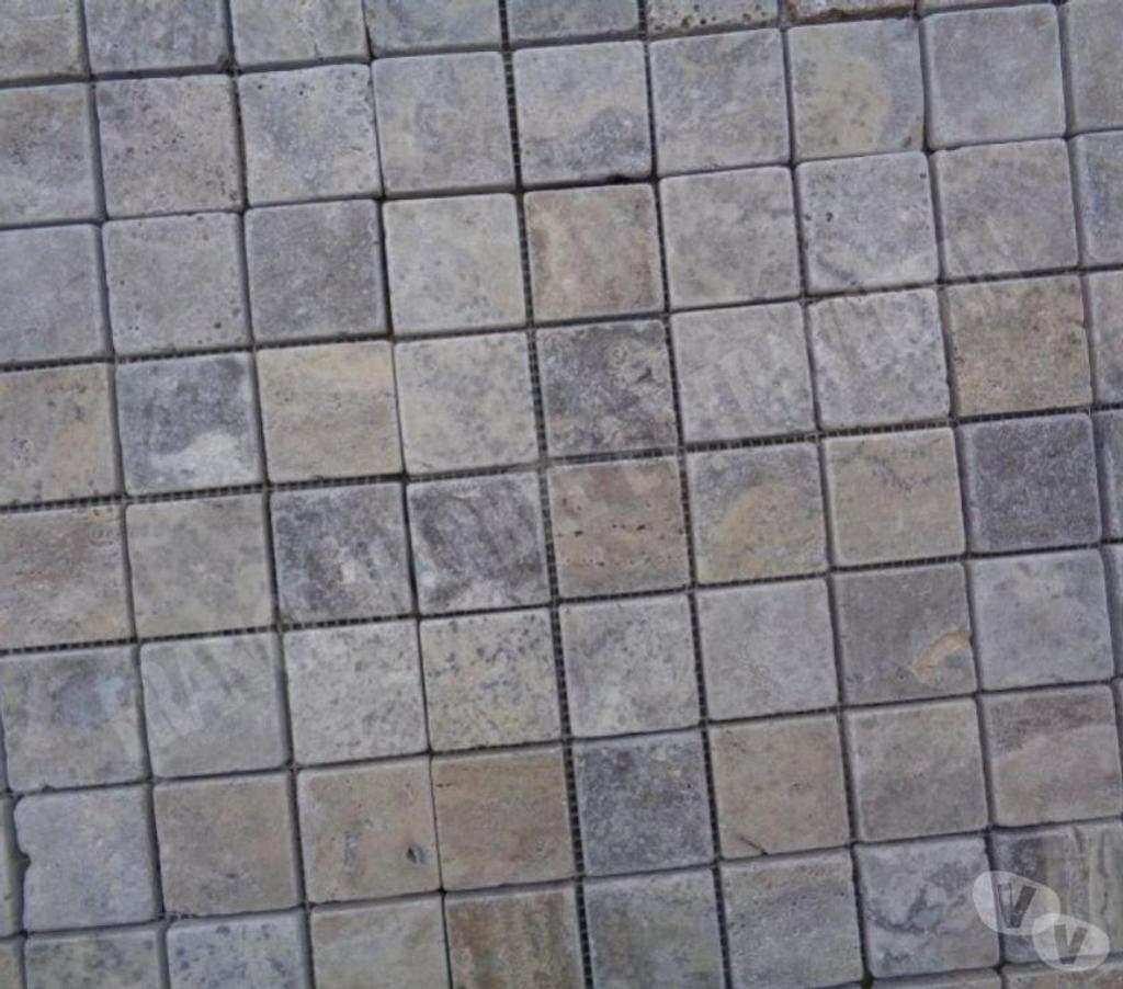  Bouches-du-Rhône Lancon Provence - 13680 - Photos Vivastreet Travertin Gris Silver Mosaïque 4,8x4,8 cm REF 1294