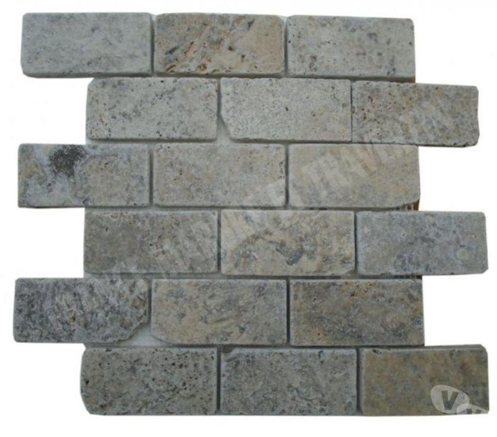  Bouches-du-Rhône Lancon Provence - 13680 - Photos Vivastreet Travertin Gris Silver Mosaïque 4,8x10 cm REF 3143