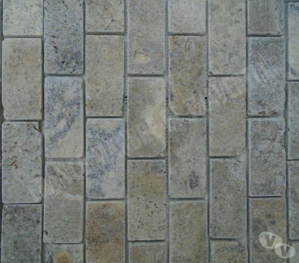  Bouches-du-Rhône Lancon Provence - 13680 - Photos Vivastreet Travertin Gris Silver Mosaïque 4,8x10 cm REF 3143