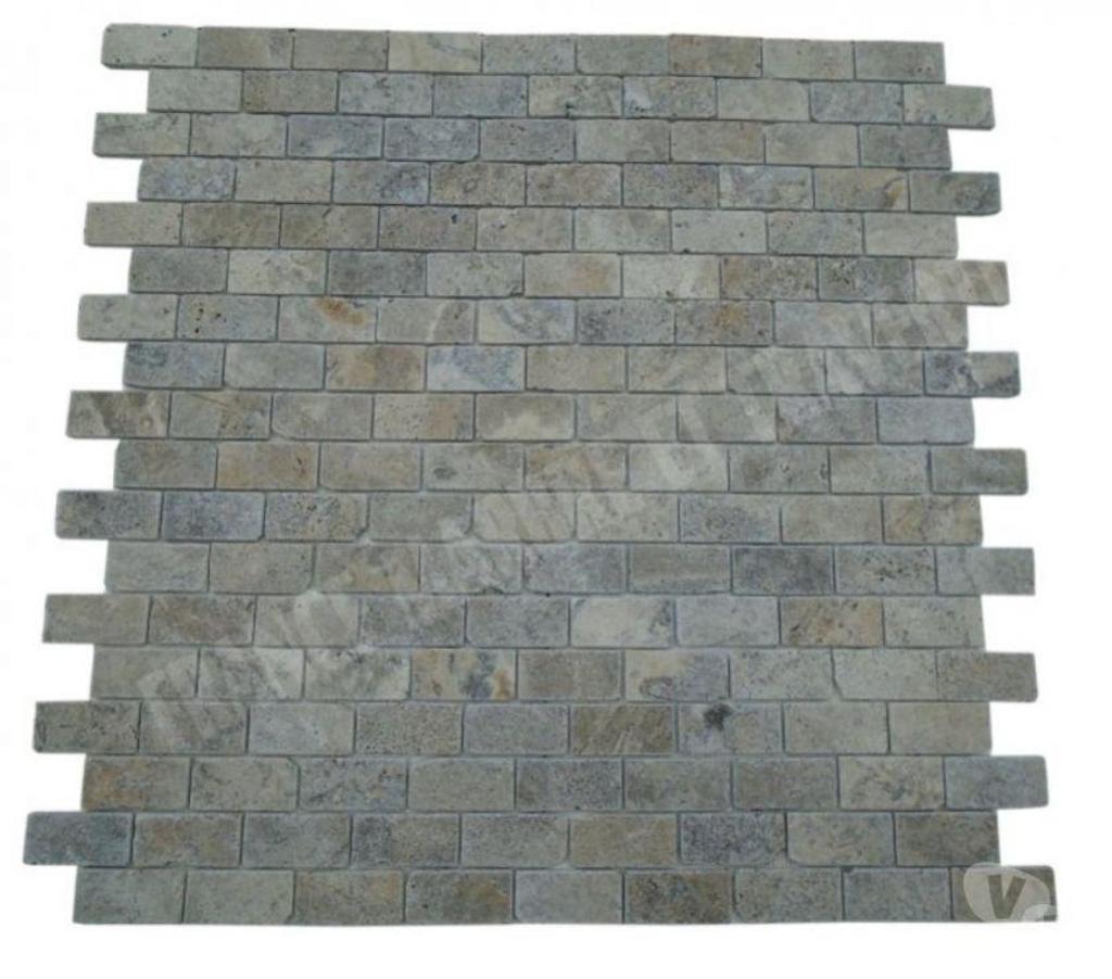  Bouches-du-Rhône Lancon Provence - 13680 - Photos Vivastreet Travertin Gris Silver Mosaïque 4,8x10 cm REF 3143