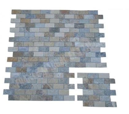 Bricolage - Jardin - Outillage Lancon Provence Bouches-du-Rhône - Photos Vivastreet Travertin Mixte Mosaïque 4 Couleur 4,8x10 cm REF 3134