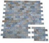 Travertin Mixte Mosaïque 4 Couleur 4,8x10 cm REF 3134