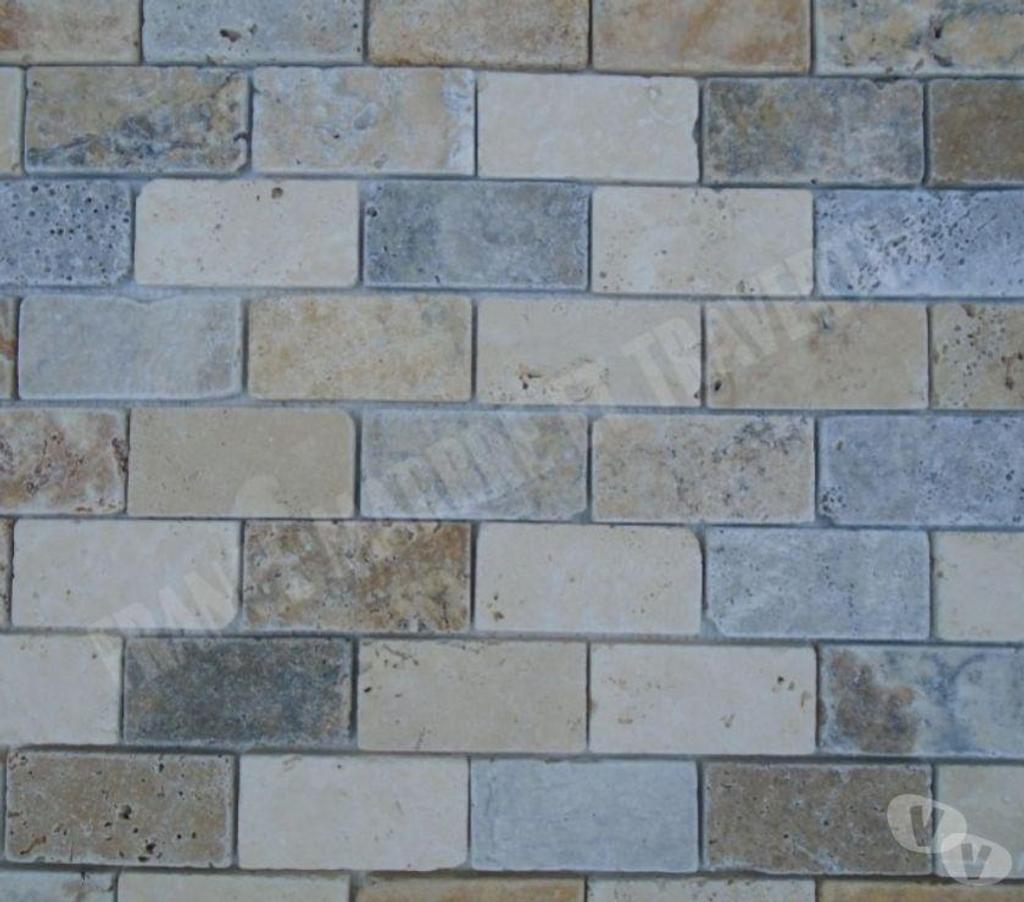  Var Forcalqueiret - 83136 - Photos Vivastreet Travertin Mixte Mosaïque 4 Couleur 4,8x10 cm REF 3134