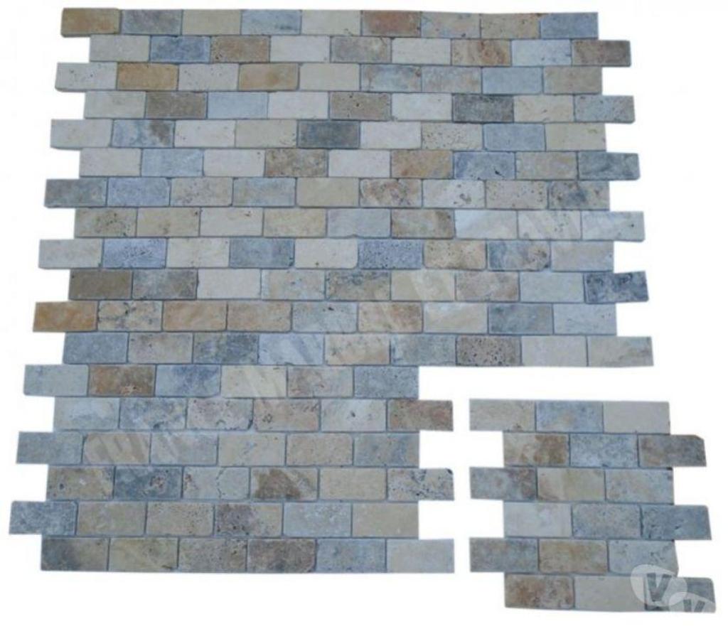  Var Forcalqueiret - 83136 - Photos Vivastreet Travertin Mixte Mosaïque 4 Couleur 4,8x10 cm REF 3134