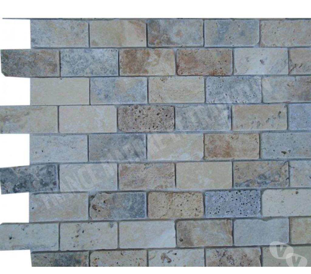  Var Forcalqueiret - 83136 - Photos Vivastreet Travertin Mixte Mosaïque 4 Couleur 4,8x10 cm REF 3134