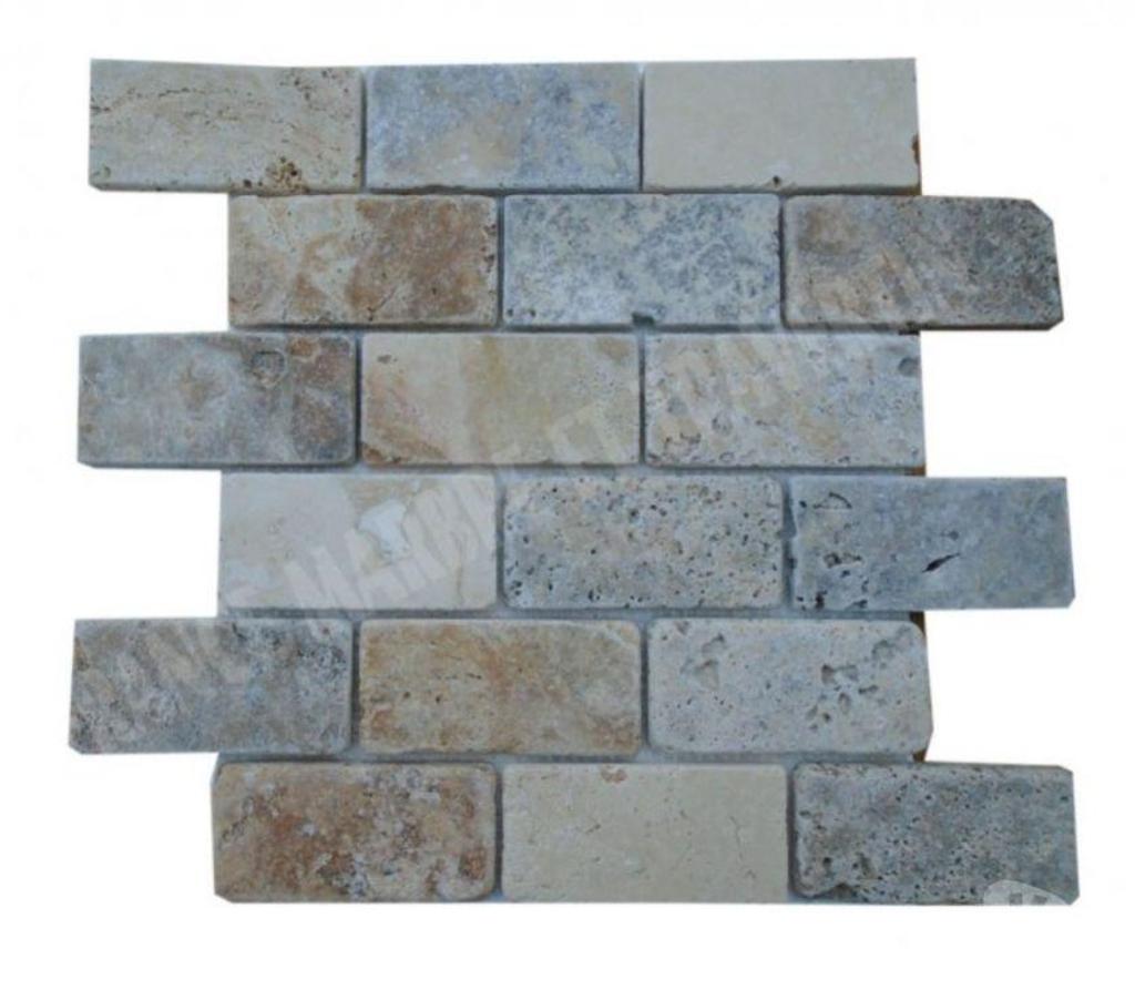  Var Forcalqueiret - 83136 - Photos Vivastreet Travertin Mixte Mosaïque 4 Couleur 4,8x10 cm REF 3134