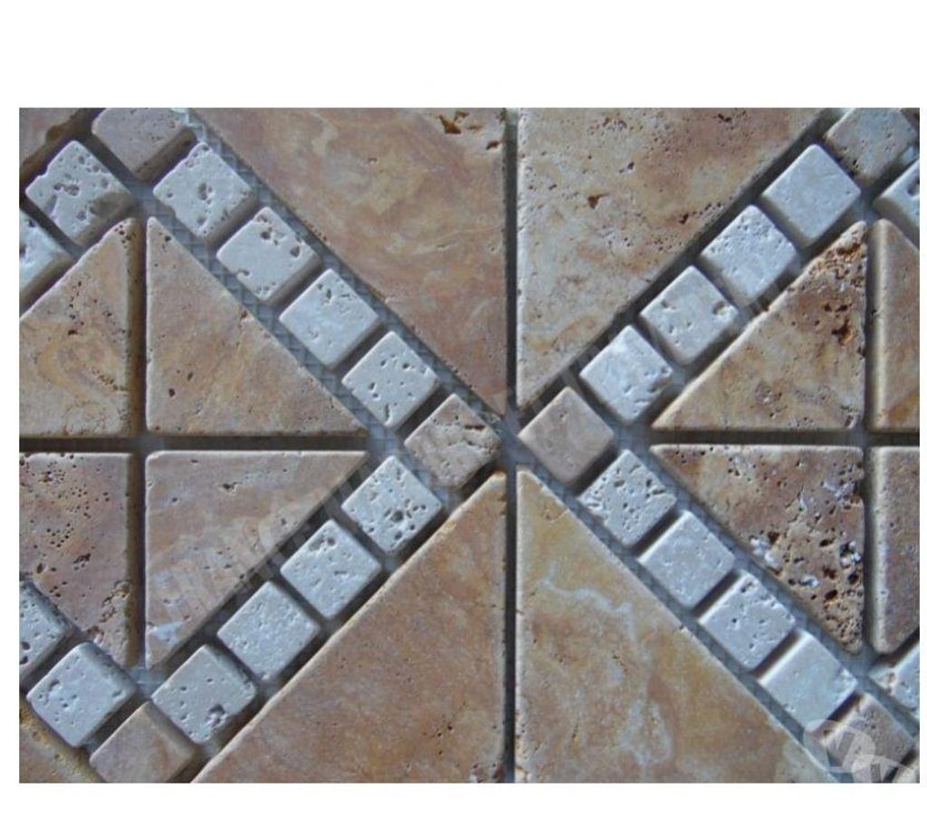  Var Forcalqueiret - 83136 - Photos Vivastreet Travertin Jaune & Classique Rosace 23x23 cm REF 1391