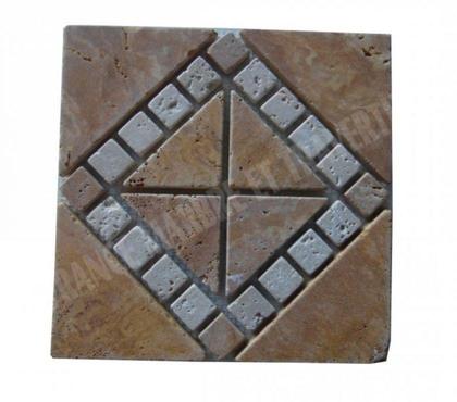 Bricolage - Jardin - Outillage Forcalqueiret Var - Photos Vivastreet Travertin Jaune & Classique Rosace 23x23 cm REF 1391