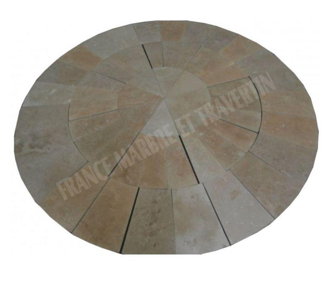  Var Forcalqueiret - 83136 - Photos Vivastreet Travertin Clssb Cercle Manoir Diamètre 270 cm REF 1259