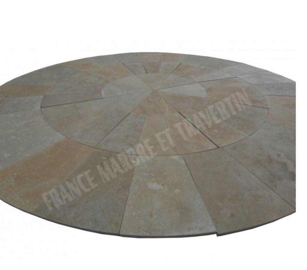  Var Forcalqueiret - 83136 - Photos Vivastreet Travertin Clssb Cercle Manoir Diamètre 270 cm REF 1259
