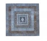 Travertin Mixte Rosace 61x61 cm REF 1254