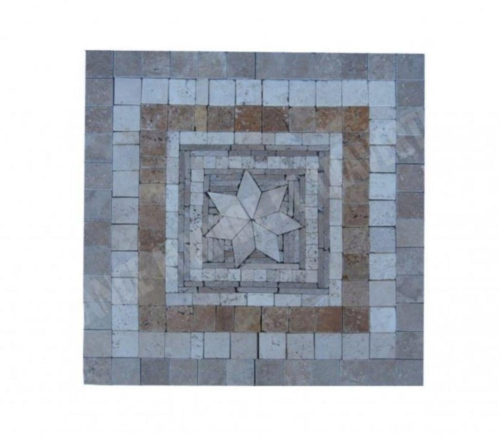  Var Forcalqueiret - 83136 - Photos Vivastreet Travertin Mixte Rosace 61x61 cm REF 1254