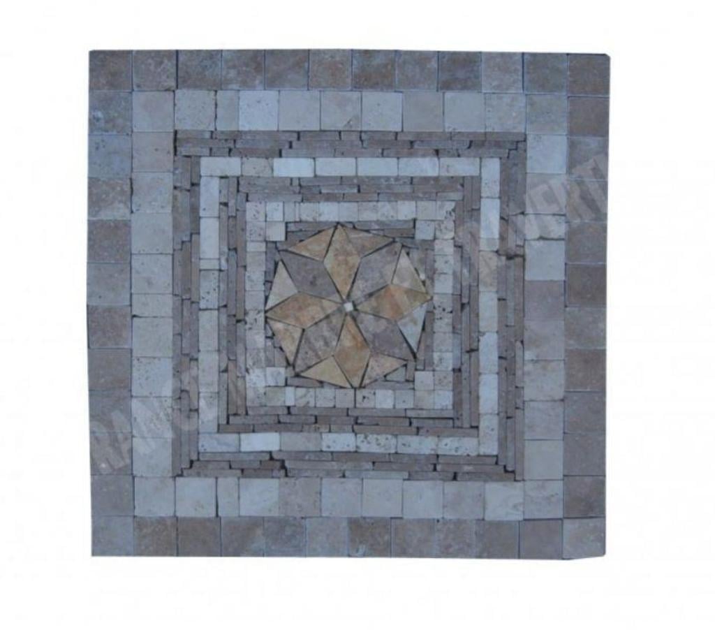  Var Forcalqueiret - 83136 - Photos Vivastreet Travertin Mixte Rosace 61x61 cm REF 1254