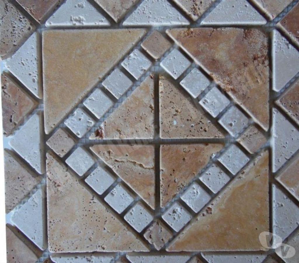  Var Forcalqueiret - 83136 - Photos Vivastreet Travertin Jaune & Classique Rosace 30,5x30,5 cm REF 1138